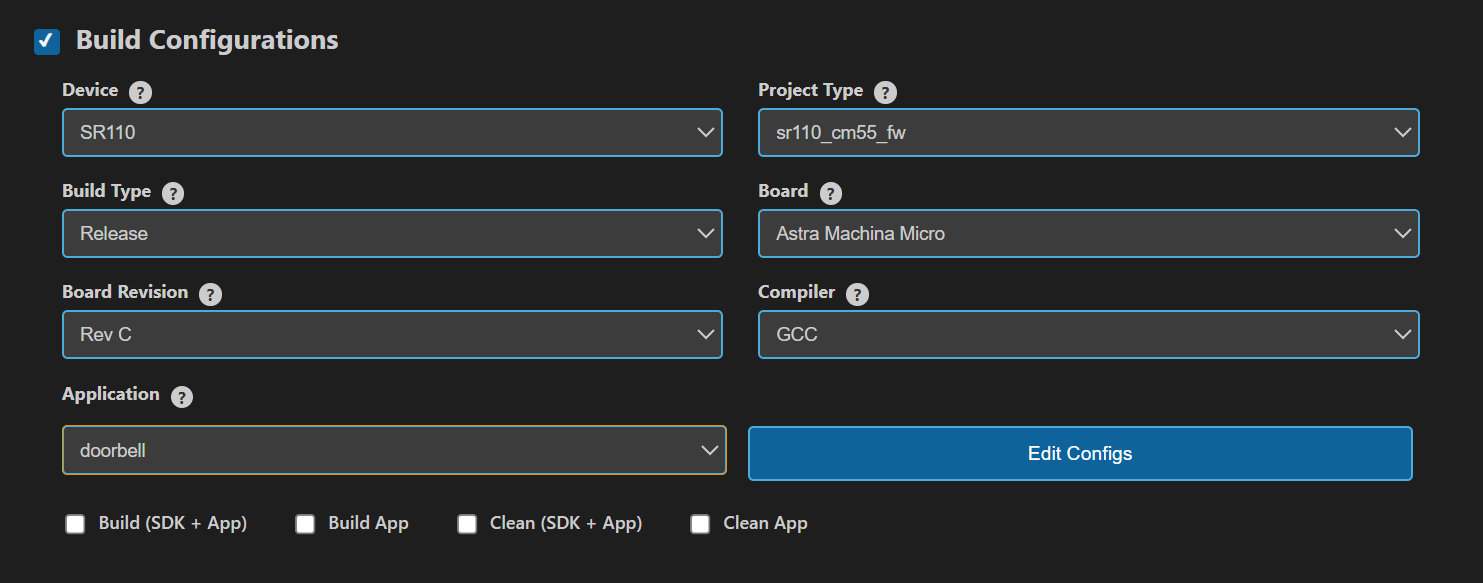 Build Configurations