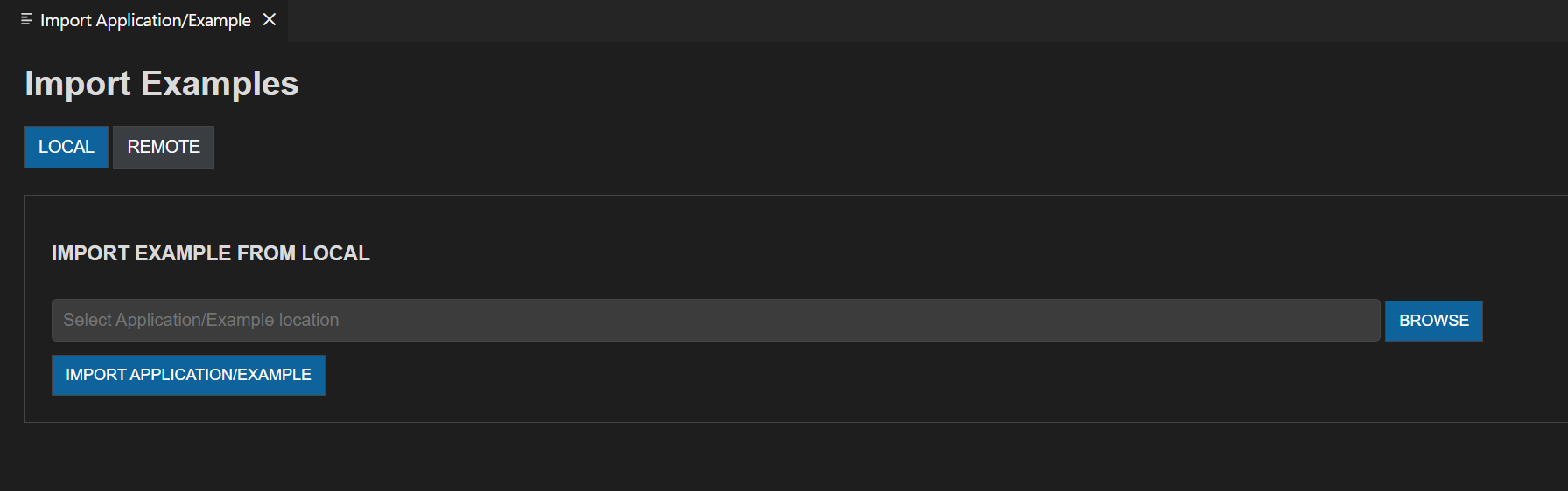 Figure 11 Import SDK from local