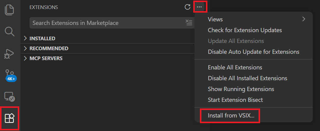 Extension Toolbar