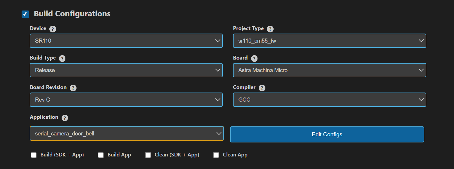 Build Configurations