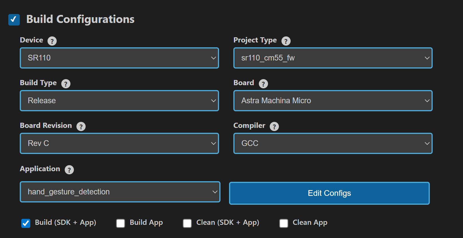 Build Configurations