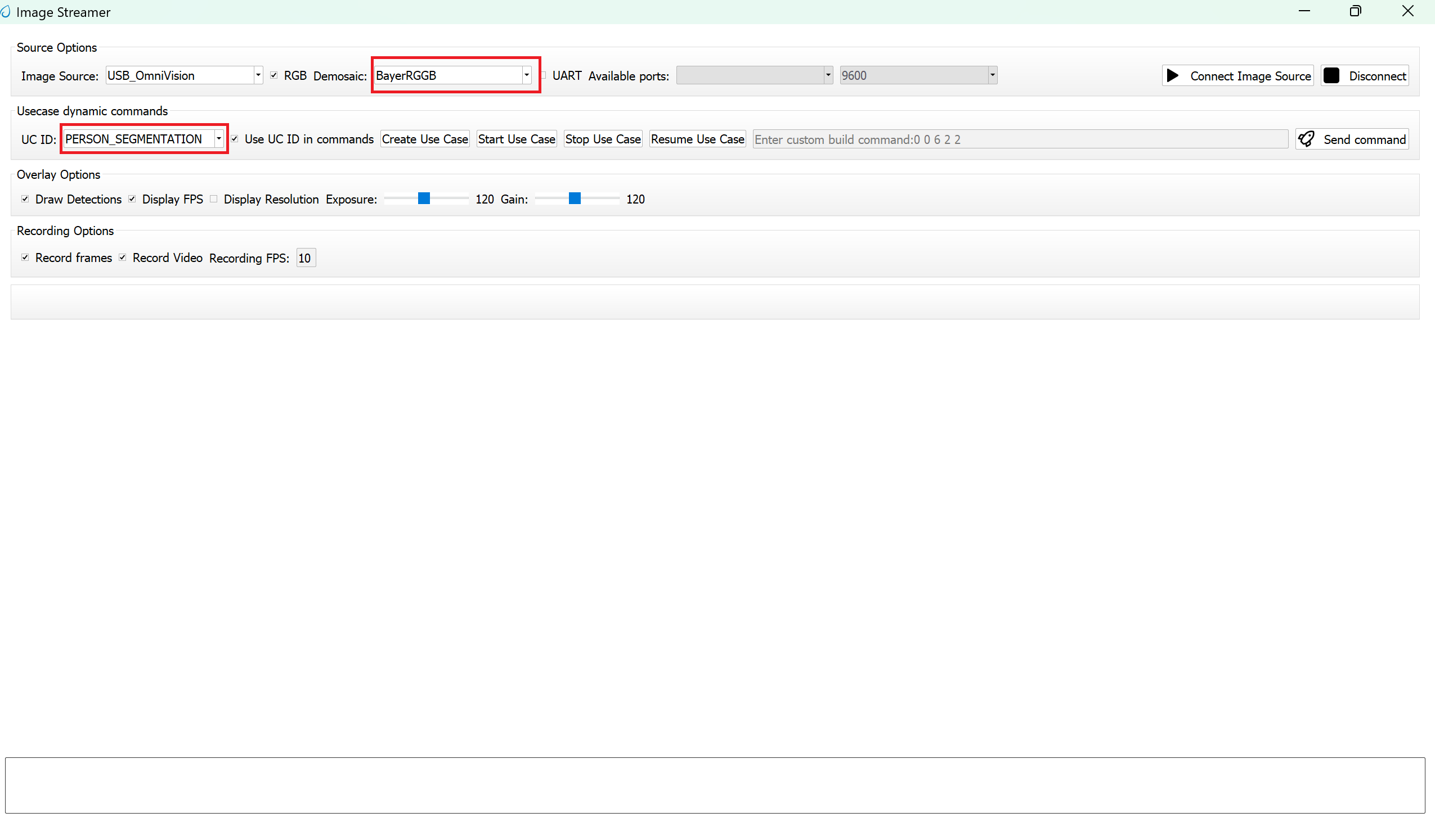 Video Streamer Settings