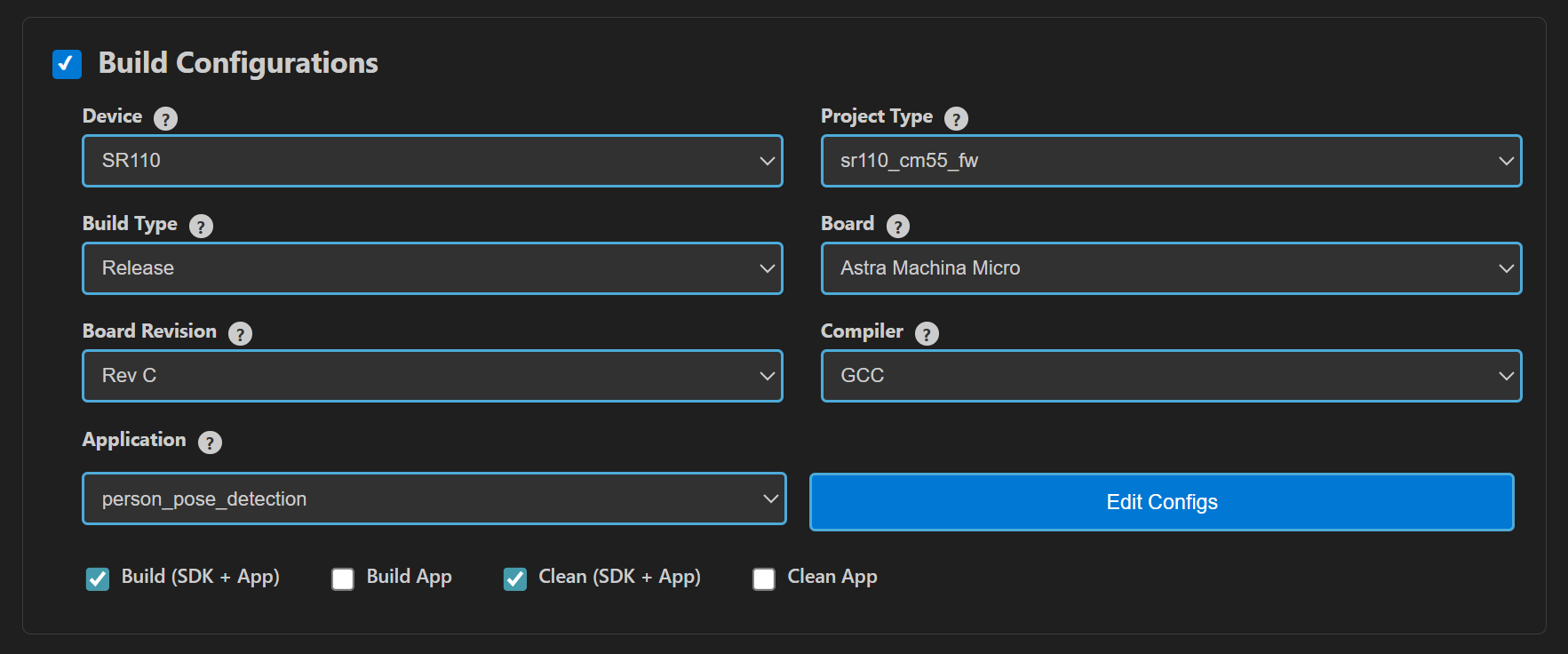 Build Configurations