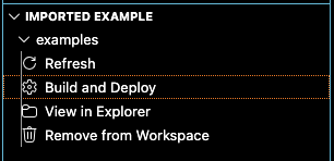 Build and Deploy Window