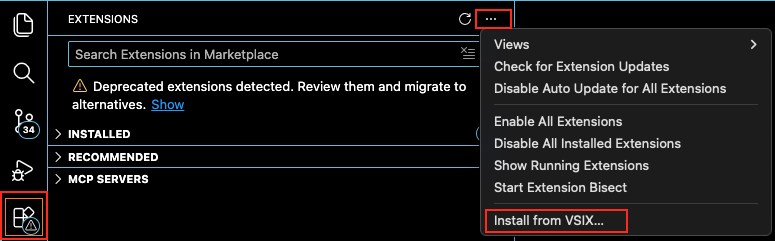 Extension Toolbar