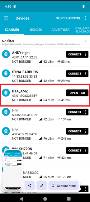 BTE Scanner App