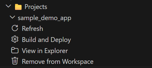Build and Deploy Window