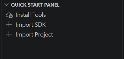 Synaptics Sidebar - Import Application/Example and Import SDK