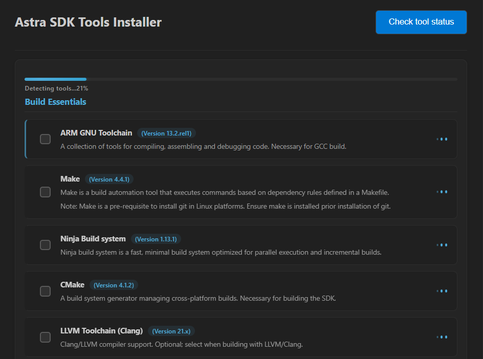 Figure 8 Tools Checking