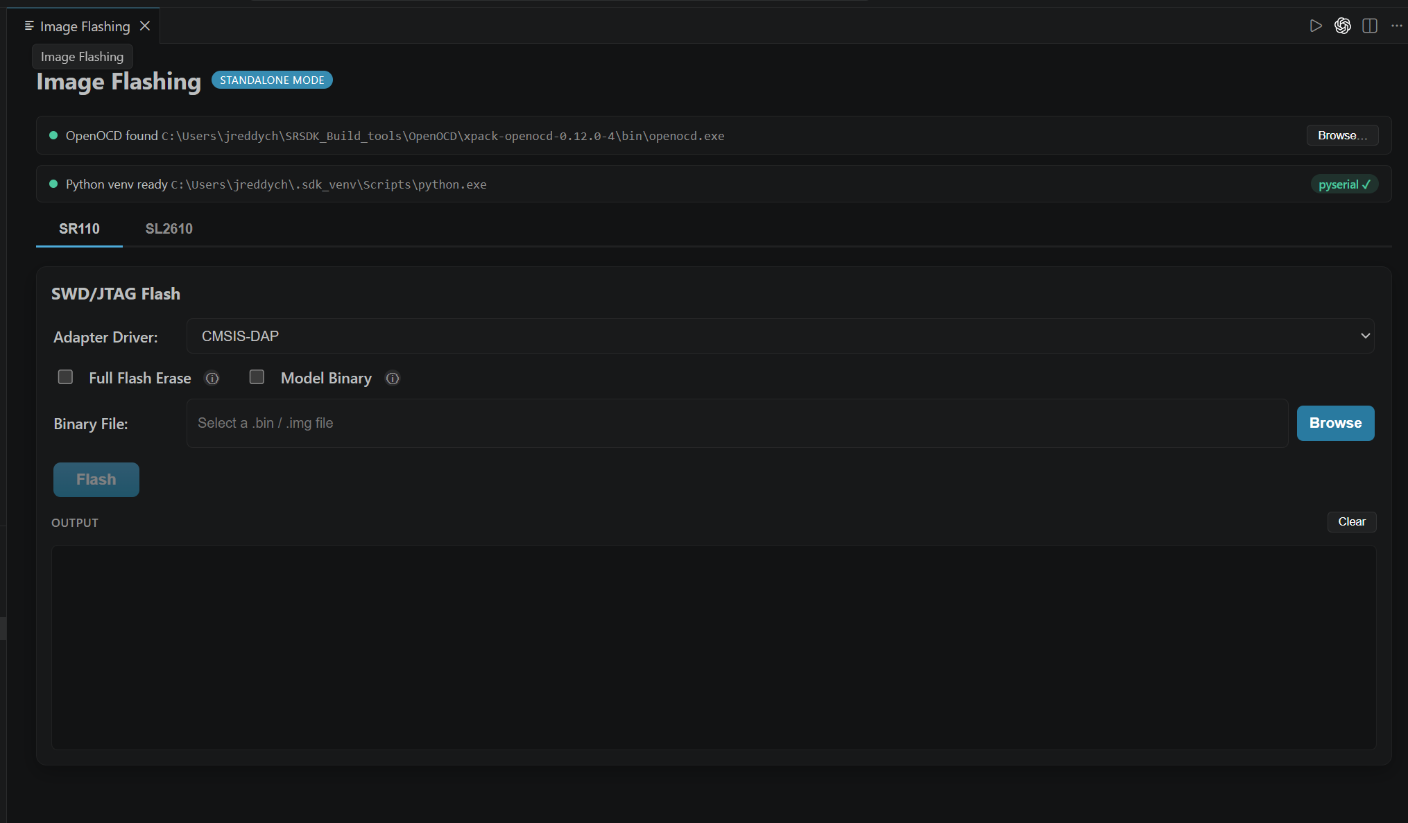 Standalone Image Flashing Webview