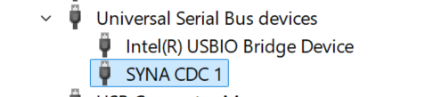 SYNA CDC 1 in Universal Serial Bus devices